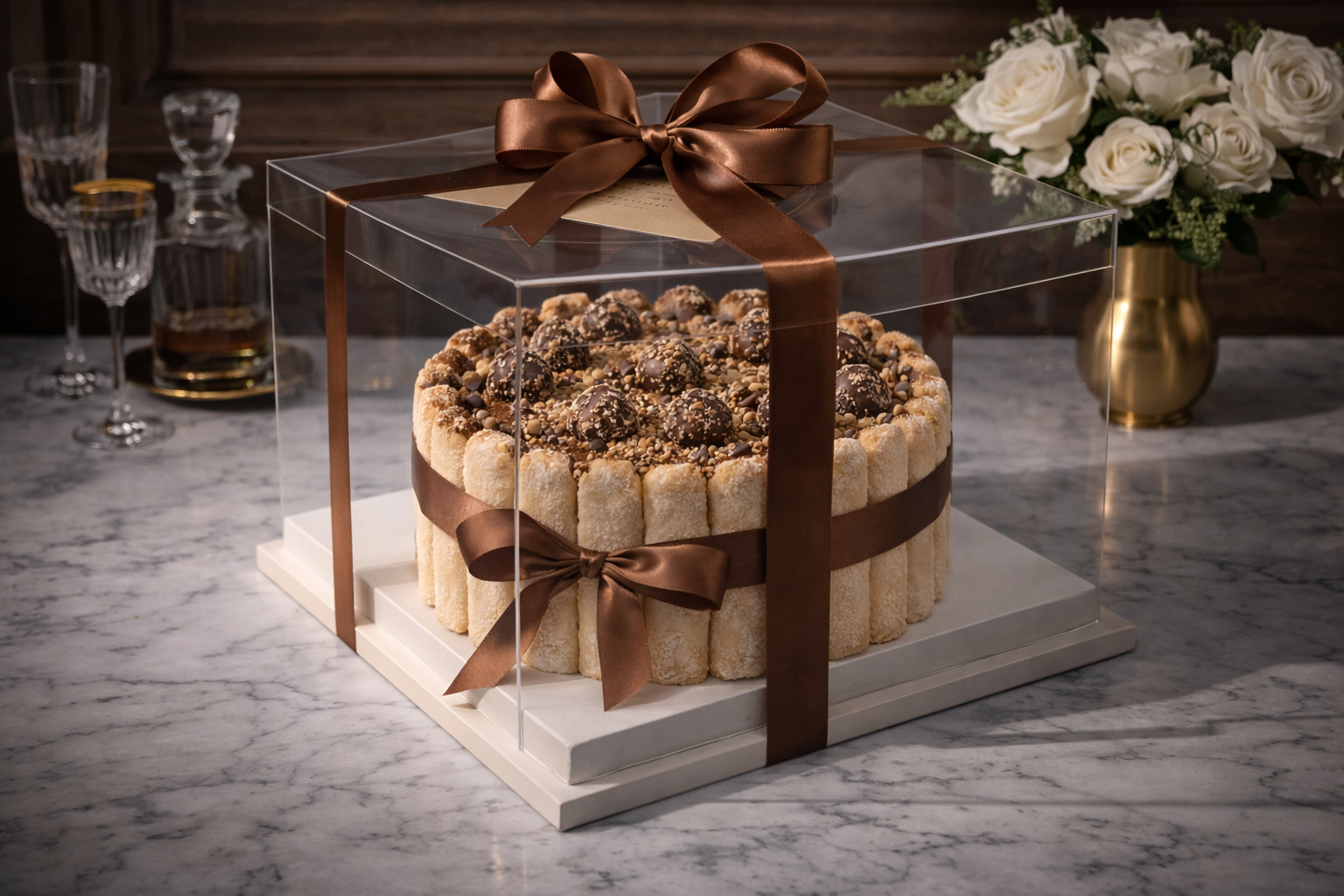Ferrero Rocher Tiramisù Cake